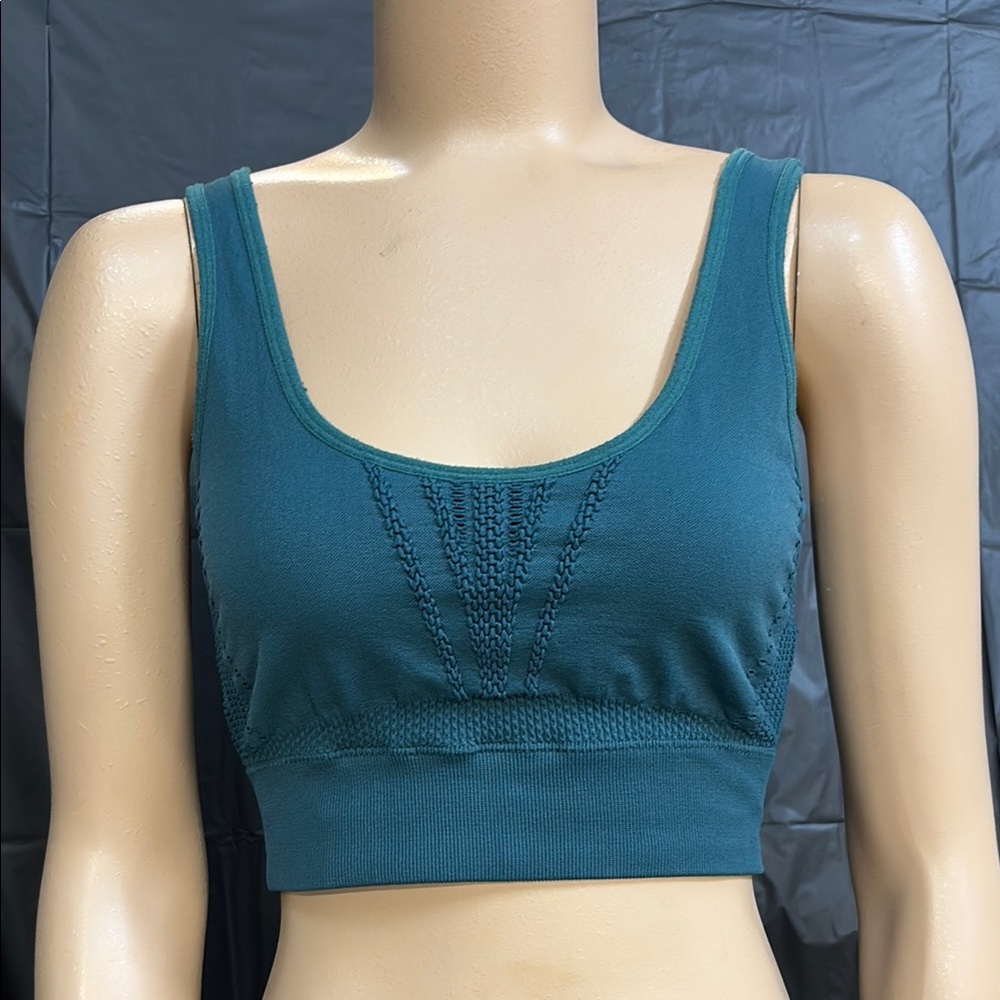 SHEIN Teal Sports Bra